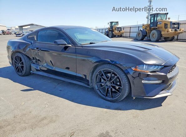 1FA6P8TH2J5123606 2018 FORD MUSTANG Black Przód prawy