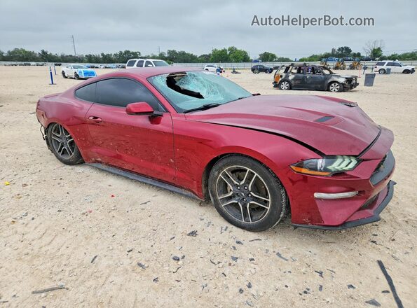 1FA6P8TH2J5129910 2018 FORD MUSTANG Maroon Front right