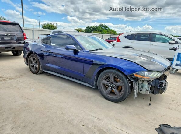 1FA6P8TH2K5130833 2019 FORD MUSTANG Blue Front right