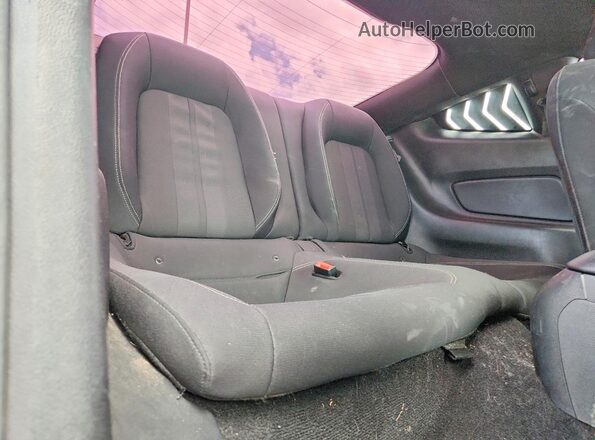 1FA6P8TH2K5130833 2019 FORD MUSTANG Blue Rear seats view