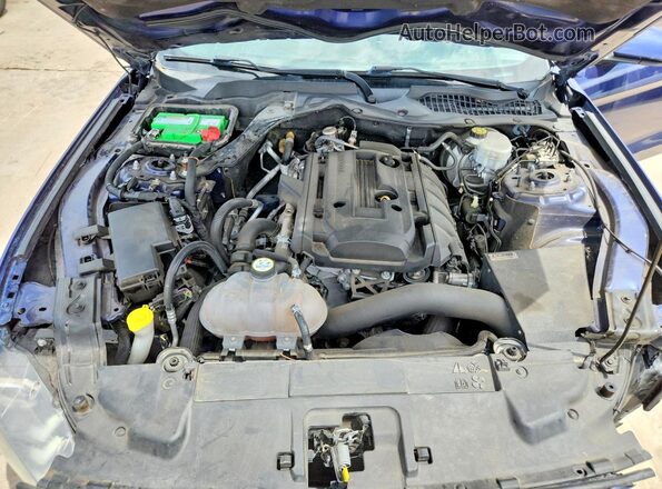 1FA6P8TH2K5130833 2019 FORD MUSTANG Blue Rear interior view