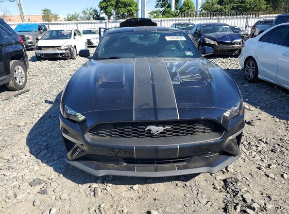 1FA6P8TH2K5184228 2019 FORD MUSTANG Black Front view