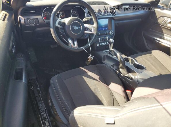 1FA6P8TH2K5184228 2019 FORD MUSTANG Black Dashboard view