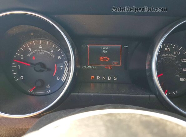 1FA6P8TH2K5184228 2019 FORD MUSTANG Black Instrument cluster view