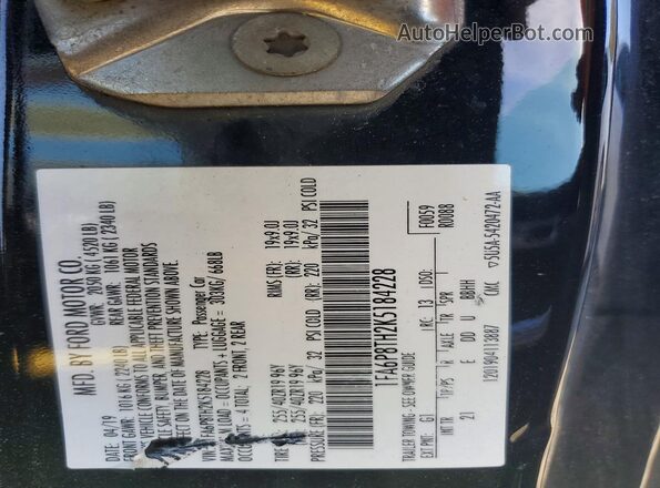1FA6P8TH2K5184228 2019 FORD MUSTANG Black Engine compartment view