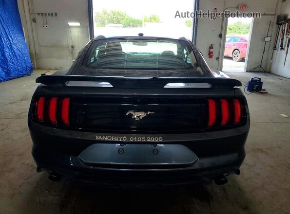 1FA6P8TH2L5133801 2020 FORD MUSTANG Серый Вид сзади