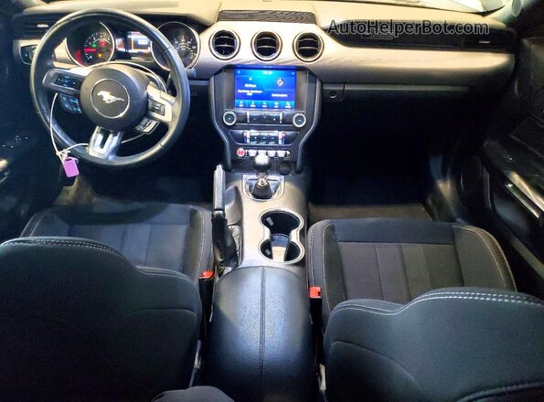 1FA6P8TH2L5148704 2020 FORD MUSTANG Black Widok deski rozdzielczej
