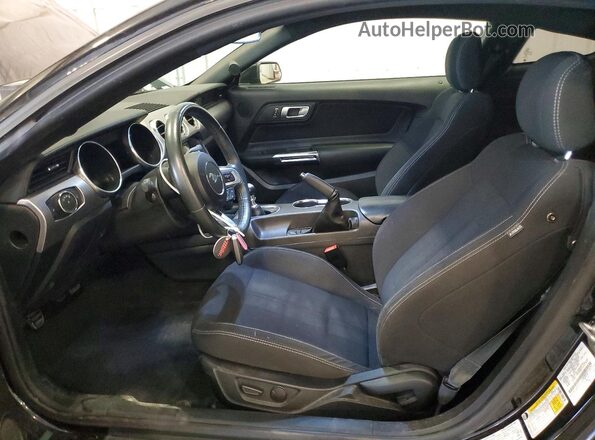 1FA6P8TH2L5148704 2020 FORD MUSTANG Black Widok wnętrza z przodu