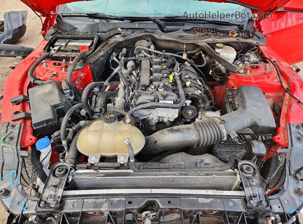 1FA6P8TH2N5131677 2022 FORD MUSTANG Red უკანა სალონის ხედი