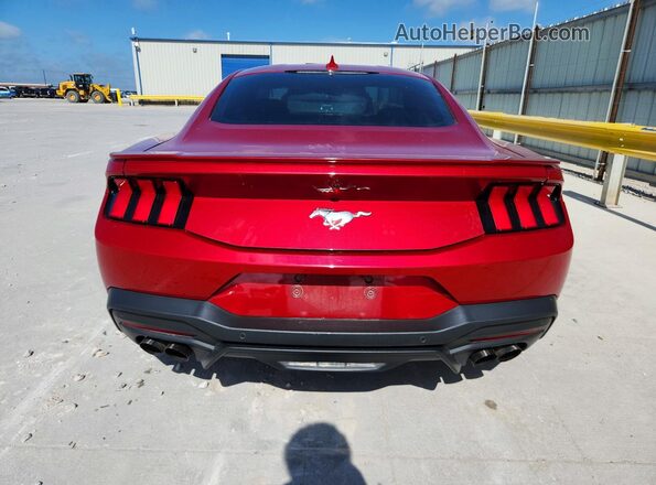 1FA6P8TH2R5117199 2024 FORD MUSTANG Red Вид ззаду