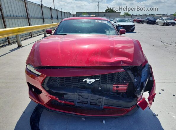 1FA6P8TH2R5117199 2024 FORD MUSTANG Red Вид спереду