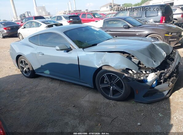 1FA6P8TH2R5136948 2024 FORD MUSTANG Blue Widok wnętrza z tyłu