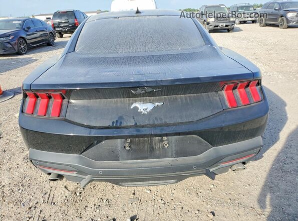 1FA6P8TH2R5137341 2024 FORD MUSTANG Черный Вид сзади