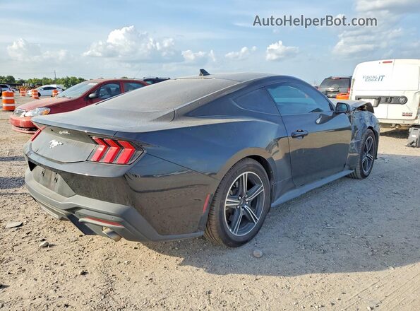1FA6P8TH2R5137341 2024 FORD MUSTANG Черный Задняя правая четверть