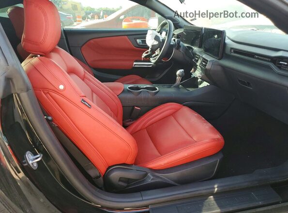 1FA6P8TH2R5137341 2024 FORD MUSTANG Черный Вид задних сидений
