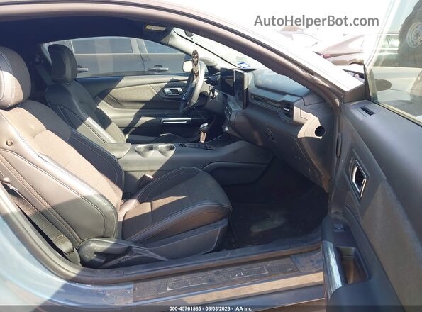 1FA6P8TH2R5137789 2024 FORD MUSTANG Blue Widok wnętrza z przodu