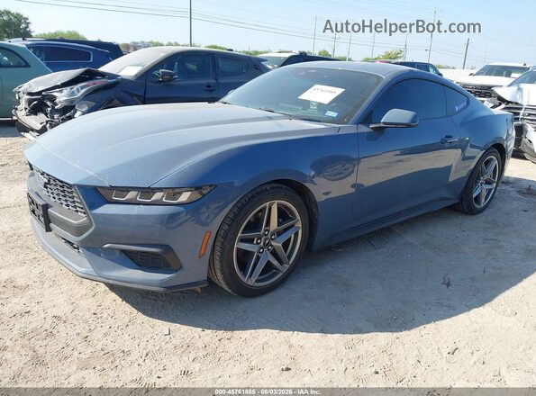 1FA6P8TH2R5137789 2024 FORD MUSTANG Blue Przód lewy