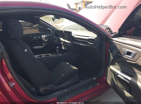 1FA6P8TH2T5107473 2026 FORD MUSTANG Red წინა სალონის ხედი
