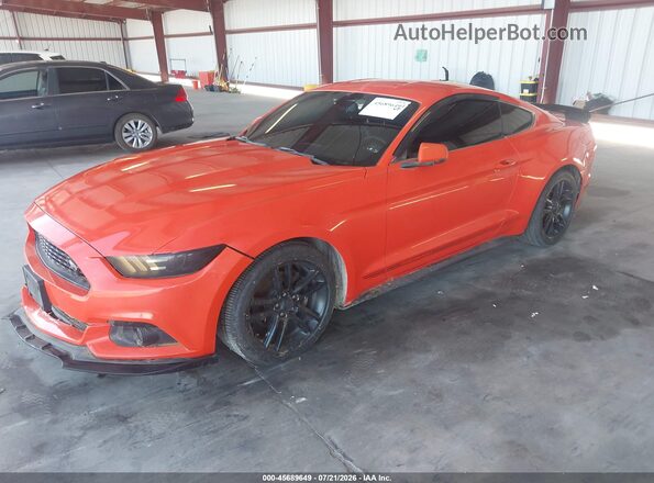 1FA6P8TH3G5245481 2016 FORD MUSTANG Оранжевый Передняя левая четверть