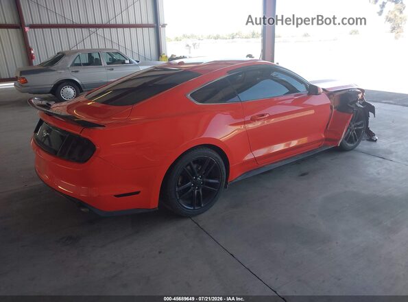 1FA6P8TH3G5245481 2016 FORD MUSTANG Оранжевый Задняя правая четверть