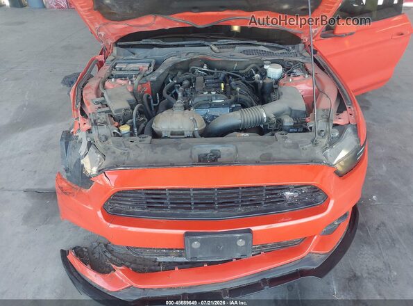 1FA6P8TH3G5245481 2016 FORD MUSTANG Оранжевый Вид сзади