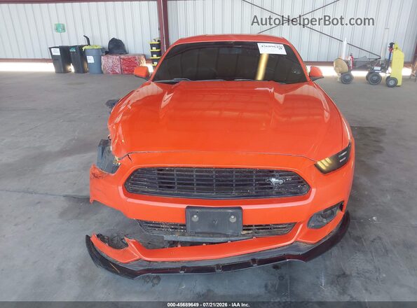 1FA6P8TH3G5245481 2016 FORD MUSTANG Оранжевый Вид задней части салона
