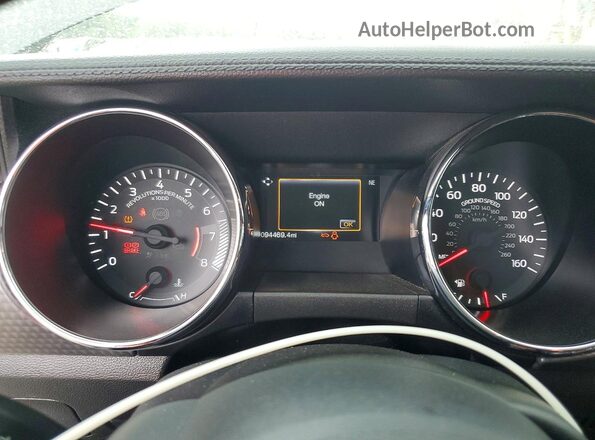 1FA6P8TH3G5326738 2016 FORD MUSTANG Gray Սարքավորումների վահանակի տեսք