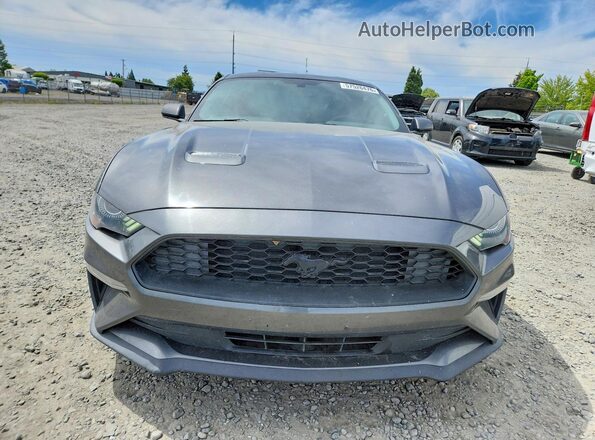1FA6P8TH3J5163726 2018 FORD MUSTANG Угольный Вид спереди
