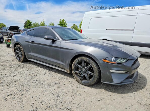 1FA6P8TH3J5163726 2018 FORD MUSTANG Угольный Передняя правая четверть