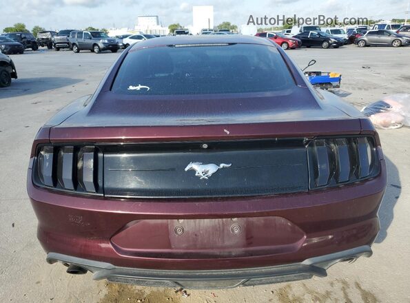 1FA6P8TH3J5171955 2018 FORD MUSTANG Бордовый Вид сзади