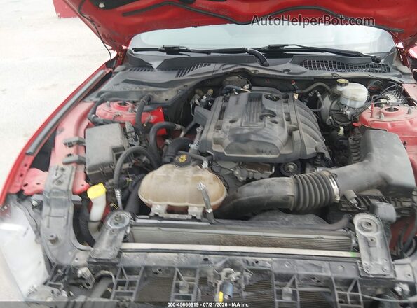 1FA6P8TH3J5176170 2018 FORD MUSTANG Red Հետևի տեսք