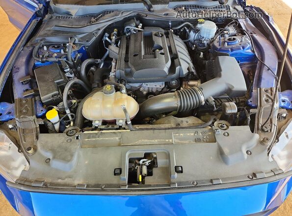 1FA6P8TH3J5176699 2018 FORD MUSTANG Blue Rear interior view