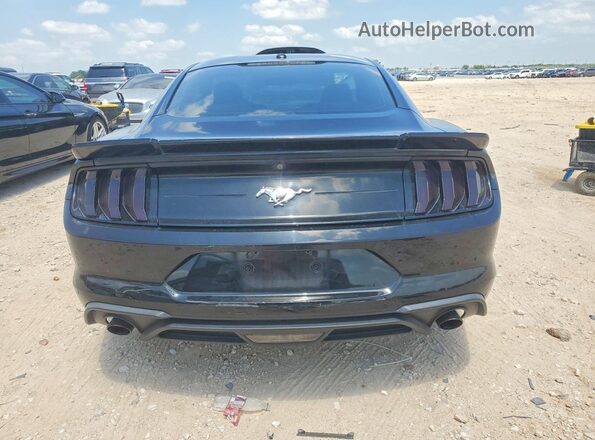 1FA6P8TH3K5122997 2019 FORD MUSTANG Black უკანა ხედი