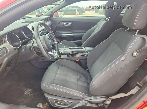 1FA6P8TH3K5163095 2019 FORD MUSTANG Red Widok wnętrza z przodu