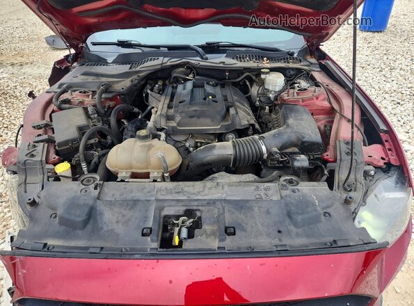 1FA6P8TH3K5163095 2019 FORD MUSTANG Red Widok wnętrza z tyłu