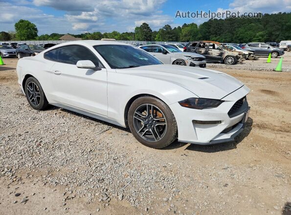 1FA6P8TH3K5169642 2019 FORD MUSTANG Белый Передняя правая четверть