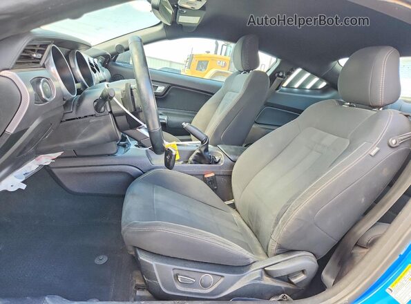 1FA6P8TH3K5173271 2019 FORD MUSTANG Blue Вид салону спереду