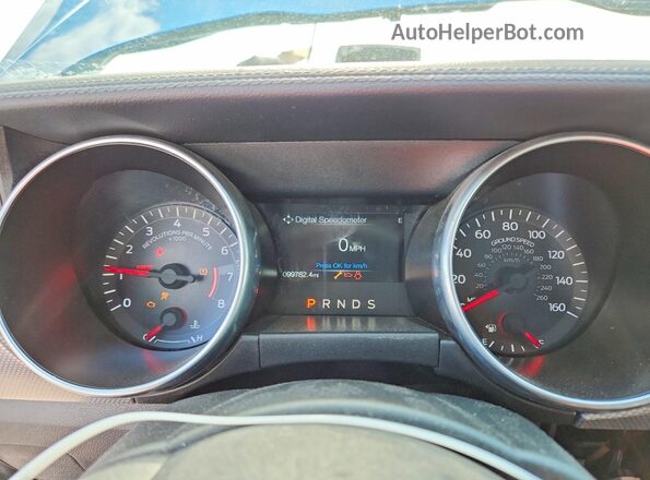1FA6P8TH3K5173271 2019 FORD MUSTANG Blue Вид щитка приладів
