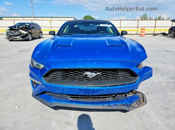 1FA6P8TH3K5173271 2019 FORD MUSTANG Blue Вид спереду