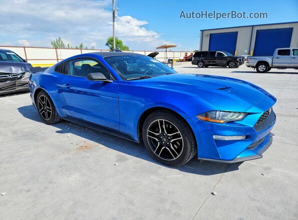 1FA6P8TH3K5173271 2019 FORD MUSTANG Blue Передня права чверть
