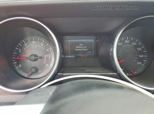 1FA6P8TH3L5134181 2020 FORD MUSTANG Orange Instrument cluster view