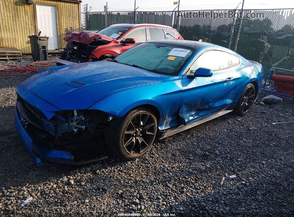 1FA6P8TH3L5175670 2020 FORD MUSTANG Blue Vista tres cuartos delantera izquierda
