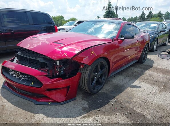 1FA6P8TH3M5132688 2021 FORD MUSTANG Красный Передняя левая четверть