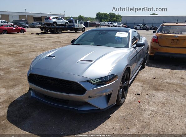 1FA6P8TH3M5134814 2021 FORD MUSTANG Silver Vista tres cuartos delantera izquierda