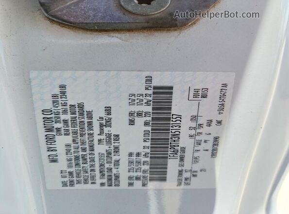 1FA6P8TH3N5131557 2022 FORD MUSTANG White Widok komory silnika