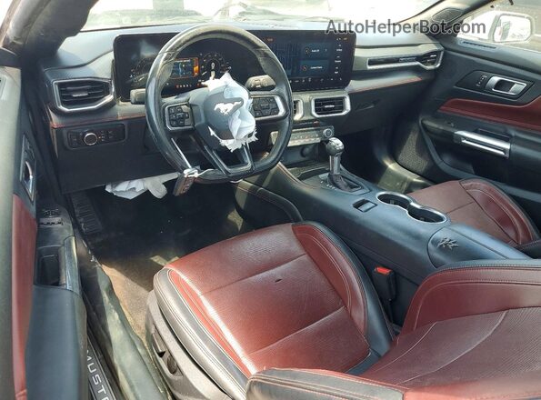 1FA6P8TH3R5111640 2024 FORD MUSTANG White წინა პანელის ხედი