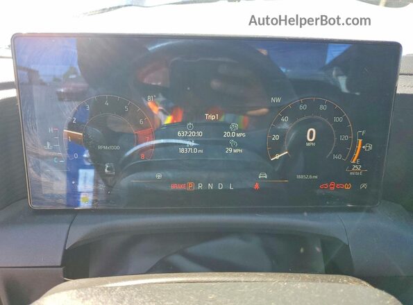 1FA6P8TH3R5116580 2024 FORD MUSTANG Blue ხელსაწყოთა პანელის ხედი