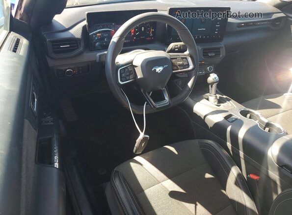 1FA6P8TH3R5116580 2024 FORD MUSTANG Blue წინა პანელის ხედი