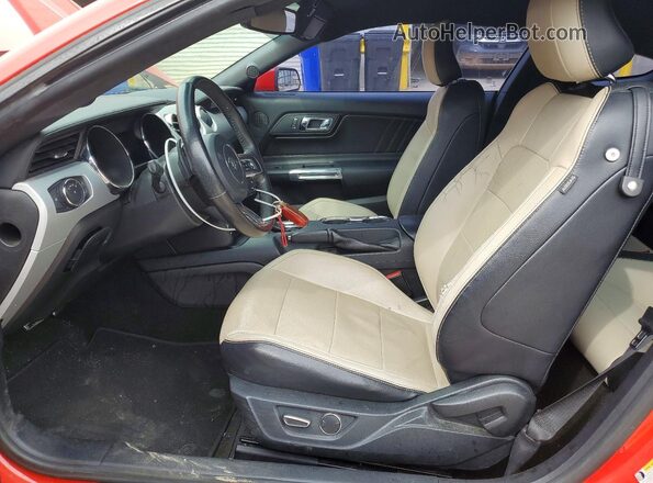 1FA6P8TH4G5274844 2016 FORD MUSTANG Red წინა სალონის ხედი