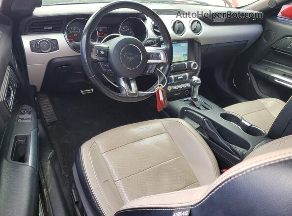 1FA6P8TH4G5274844 2016 FORD MUSTANG Red წინა პანელის ხედი
